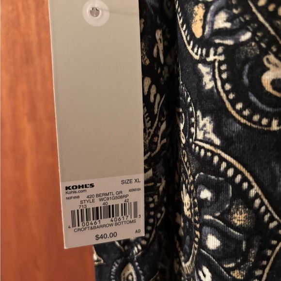 Croft & Barrow Dress Size XL Flowy - Picture 5 of 5